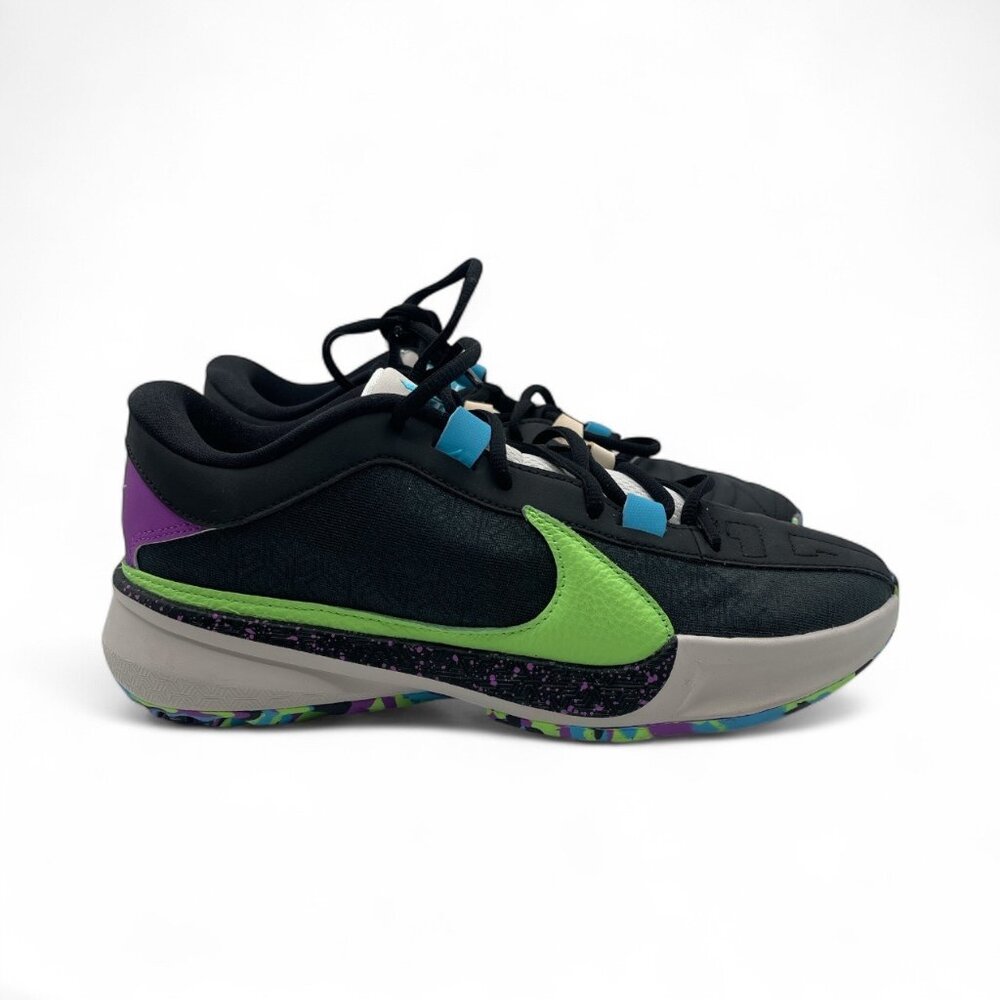 Nike Giannis Zoom Freak 5 Men's 8 Basketball Shoes Black/Green Sepolia DX4985002
